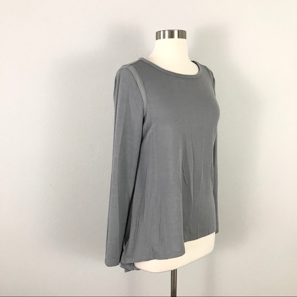 Nicole Miller small Top Gray Sheer Trim - Picture 6 of 7
